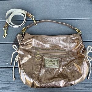 Coach Poppy Limited Metallic Leather Jazzy Hobo